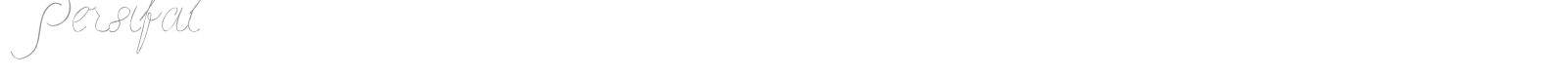 Persifal font preview